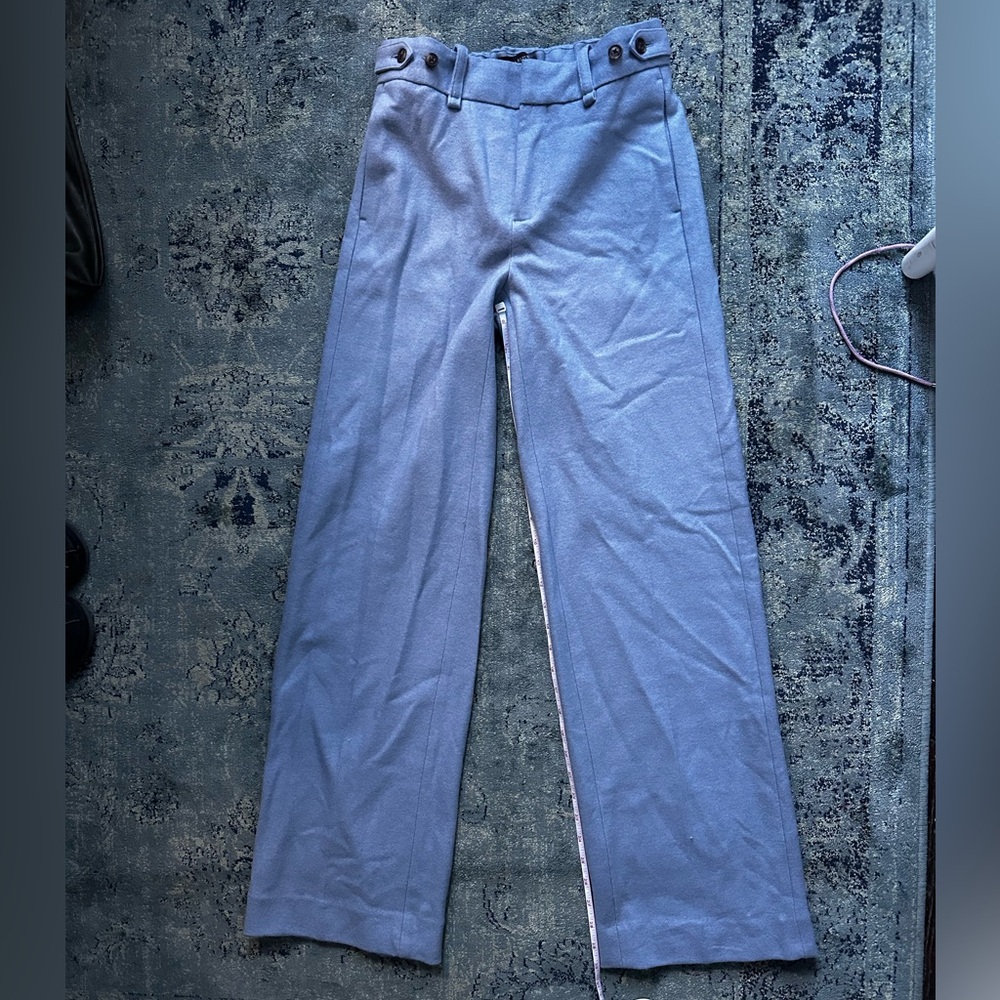 Light blue Banana Republic high-waisted wool trousers
